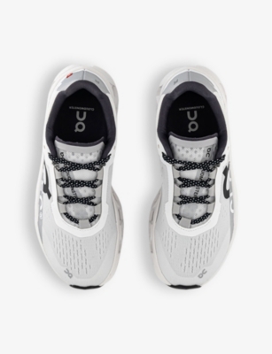 Shop On-running Cloudmonster Cushioned Chunky-soled Mesh Low-top Trainers In All White F