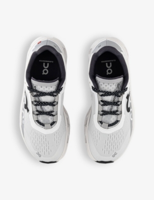 On-running Womens All White F Cloudmonster Cushioned Chunky-soled Mesh Low-top Trainers In All White F