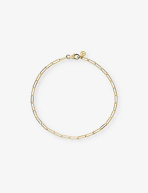 MEJURI: Boyfriend Bold 14ct yellow-gold chain bracelet