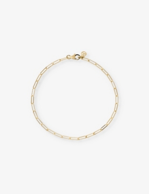 MEJURI MEJURI WOMENS GOLD BOYFRIEND BOLD 14CT YELLOW-GOLD CHAIN BRACELET