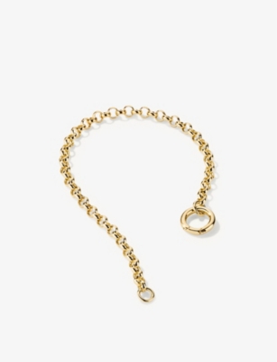 Shop Mejuri Women's Gold Rolo Chain 14ct Yellow-gold Charm Bracelet