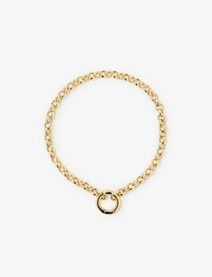 MEJURI: Rolo Chain 14ct yellow-gold charm bracelet
