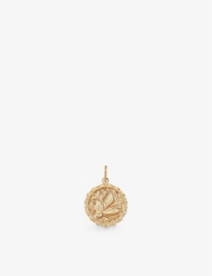 MEJURI BALANCE TERRA COIN 14CT YELLOW-GOLD PENDANT