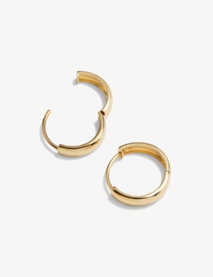 Shop Mejuri Womens Gold Bold 14ct Yellow-gold Small Hoop Earrings