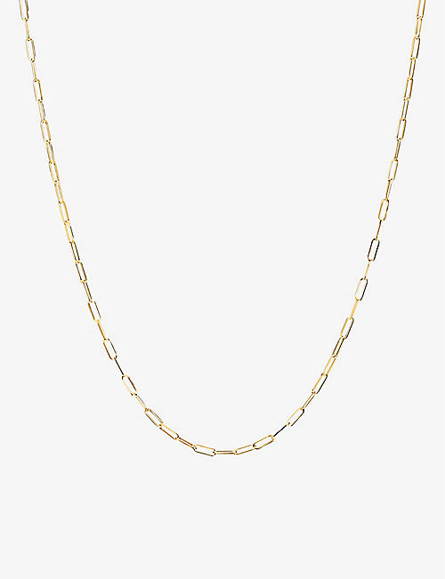MEJURI: Boyfriend Bold 14ct yellow-gold chain necklace