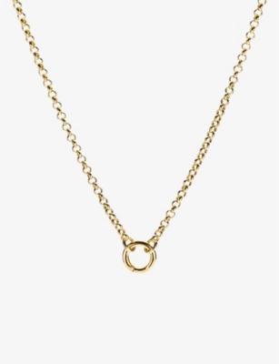 MEJURI MEJURI WOMEN'S GOLD ROLO CHAIN 14CT YELLOW-GOLD PENDANT NECKLACE