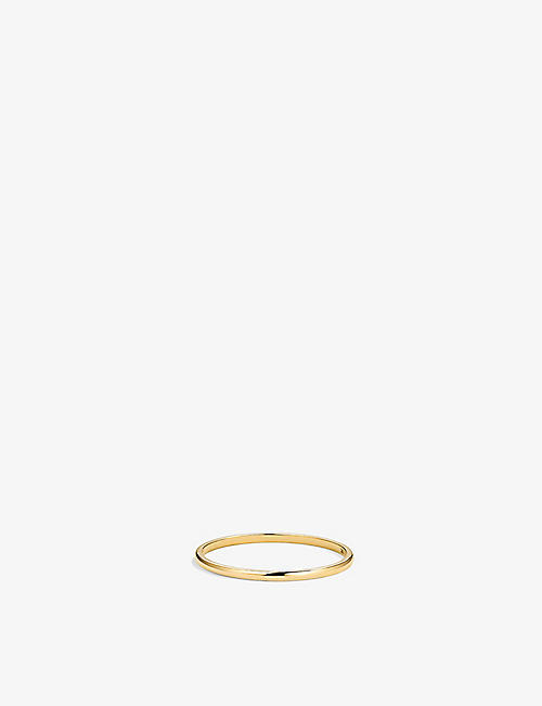 MEJURI: Stacker 14ct yellow-gold ring