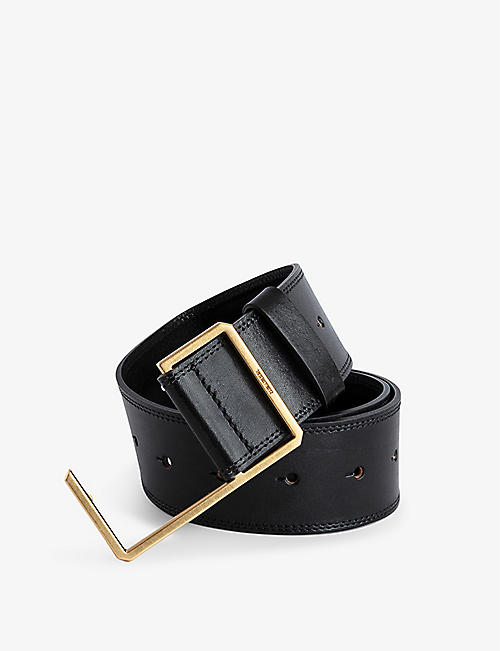ZADIG&VOLTAIRE: La Cecilia Obsession C-buckle leather belt