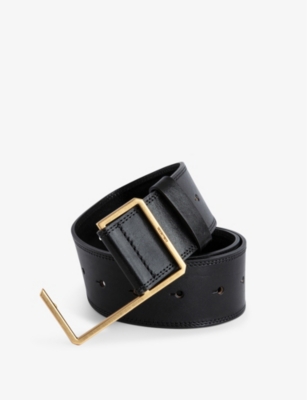 Zadig & Voltaire Zadig&voltaire Women's Noir La Cecilia Obsession C-buckle Leather Belt
