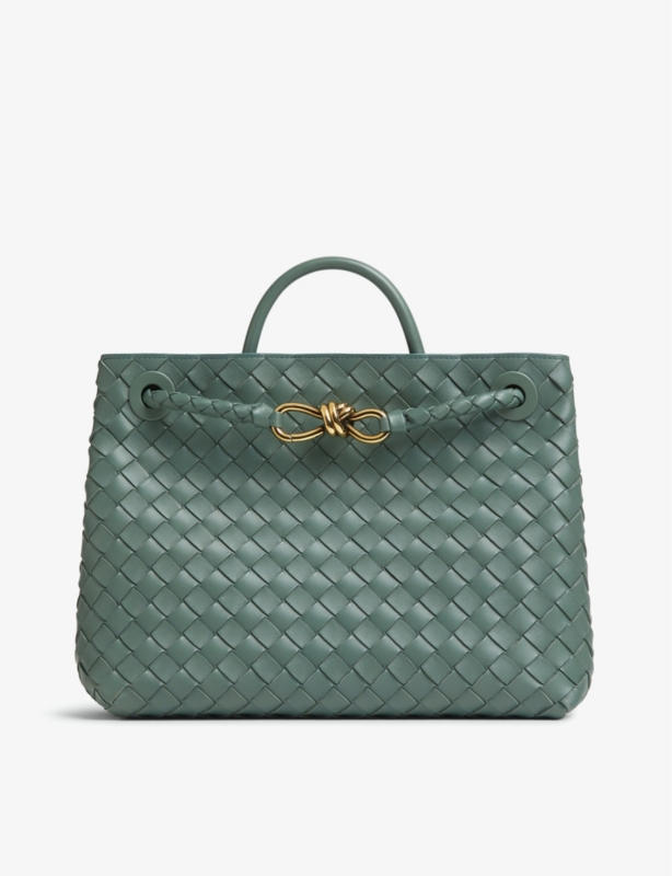 Andiamo medium leather top-handle bag