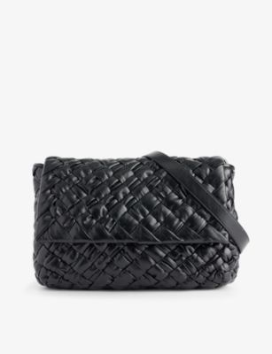 BOTTEGA VENETA: Borsa intrecciato leather cross-body bag