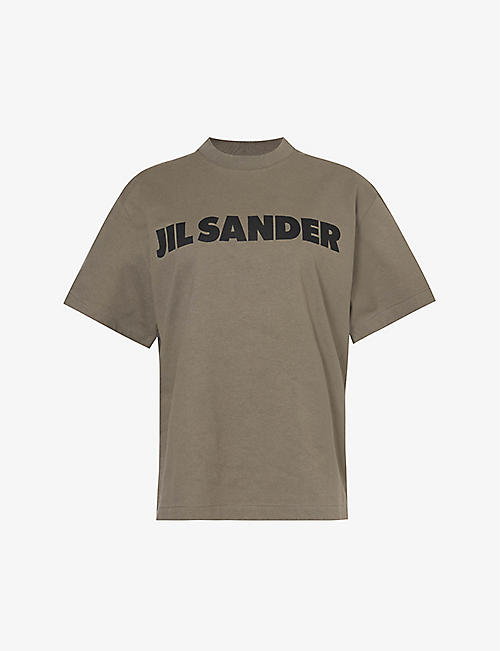 JIL SANDER: Logo-print boxy-fit cotton-jersey T-shirt