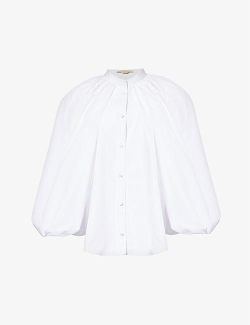 STELLA MCCARTNEY: Balloon puff-sleeve cotton shirt