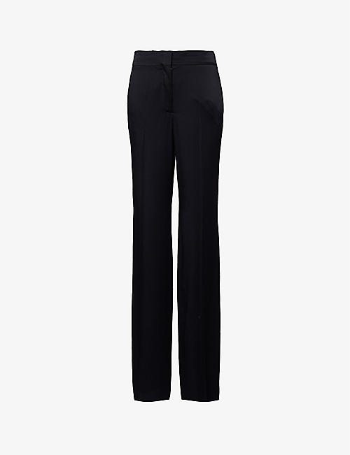 STELLA MCCARTNEY: Darted mid-rise straight-leg woven trousers