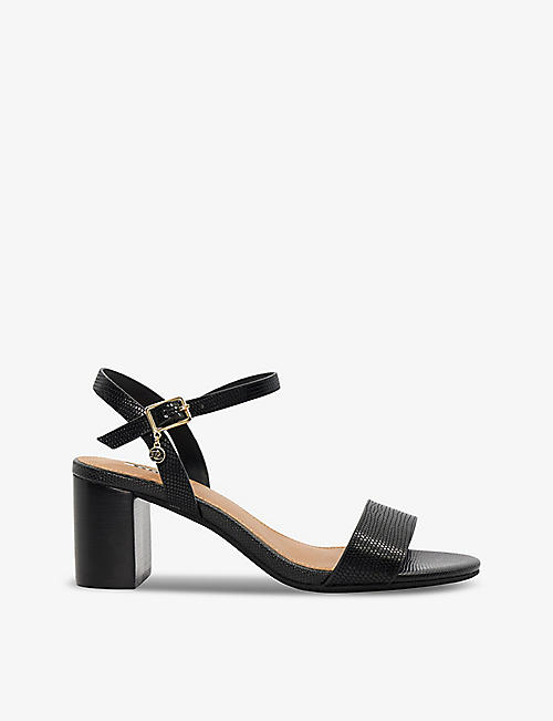 DUNE: Jelly leather heeled sandals