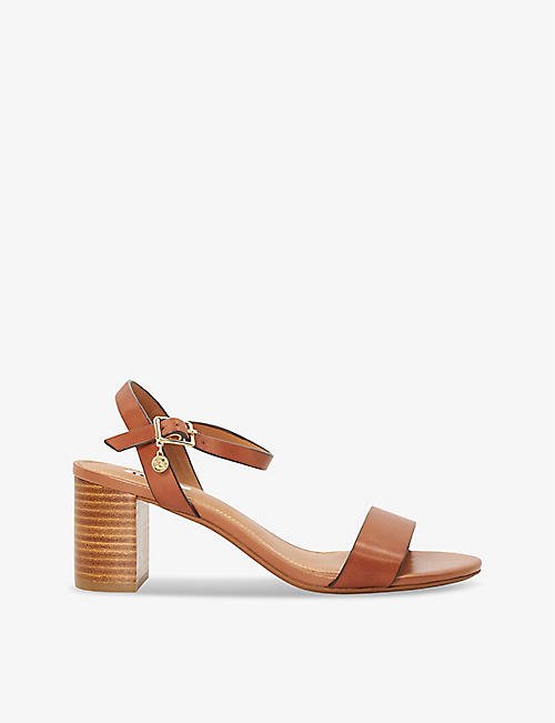 DUNE: Jelly leather heeled sandals