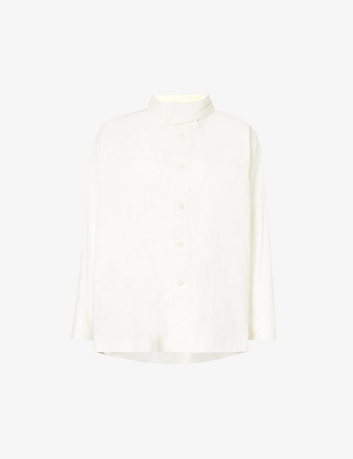 ISSEY MIYAKE: Shaped Membrane relaxed-fit woven shirt