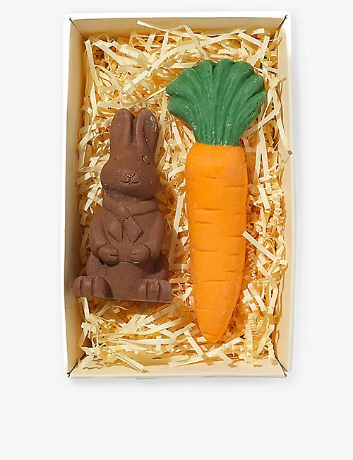 CHOC ON CHOC: Easter Bunny and Carrot chocolates 80g