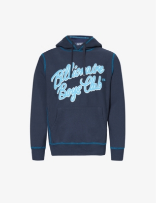 BILLIONAIRE BOYS CLUB: Script logo-print cotton-jersey hoody