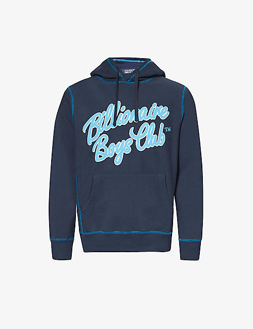 BILLIONAIRE BOYS CLUB: Script logo-print cotton-jersey hoody