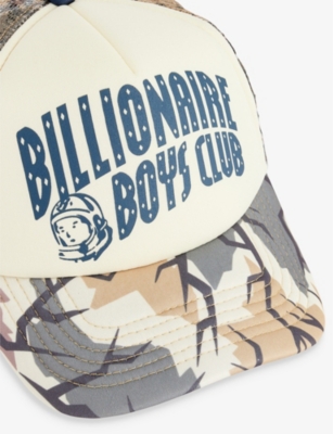Billionaire Boys Club Mens Camo Camo Arch Logo-print Mesh Trucker Cap In Camo