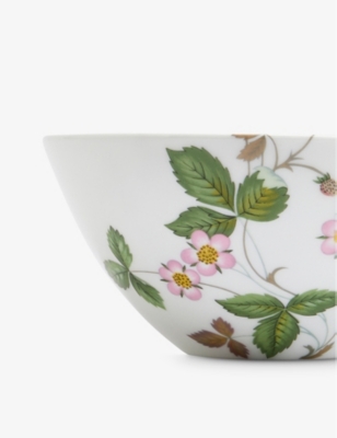WEDGWOOD: Wild Strawberry floral-pattern bone-china bowl 12cm