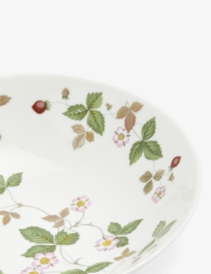 WEDGWOOD: Wild Strawberry floral-pattern bone-china coupe bowl 20cm
