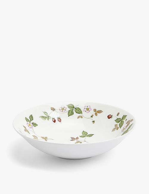 WEDGWOOD: Wild Strawberry floral-pattern bone-china coupe bowl 20cm