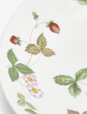 WEDGWOOD: Wild Strawberry floral-pattern bone-china coupe bowl 25cm