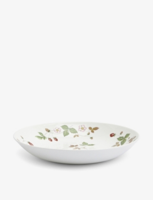 Wedgwood Wild Strawberry Floral-pattern Bone-china Coupe Bowl 25cm