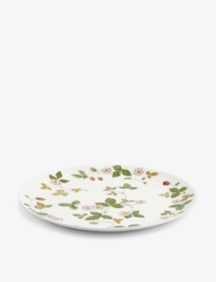 Wedgwood Wild Strawberry Floral-pattern Bone-china Plate 27cm