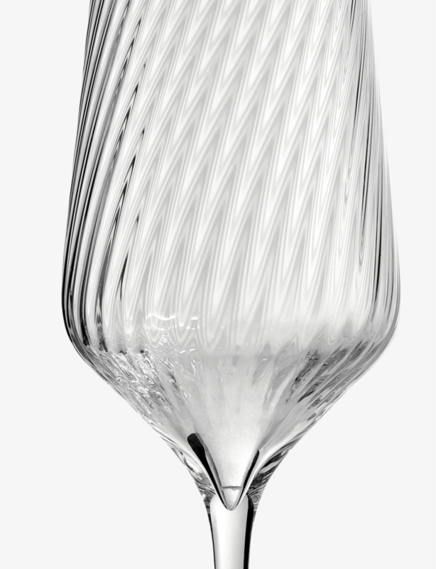 Vera Wang swirl crystal flute glasses set of two