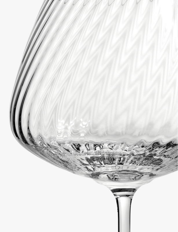 Vera Wang swirl red wine crystal glasses set of two