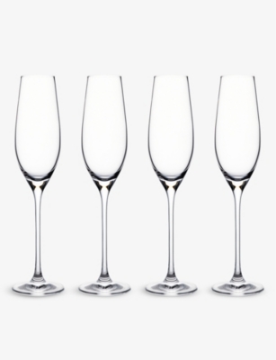 MARQUIS: Marquis Moments crystal champagne flutes set of four