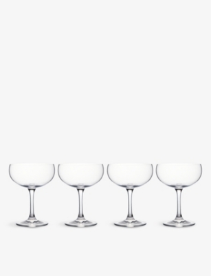 MARQUIS: Marquis Moments crystal champagne coupe glasses set of four