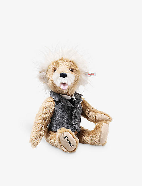 STEIFF：Albert Einstein 马海毛羊毛收藏泰迪熊 41 厘米