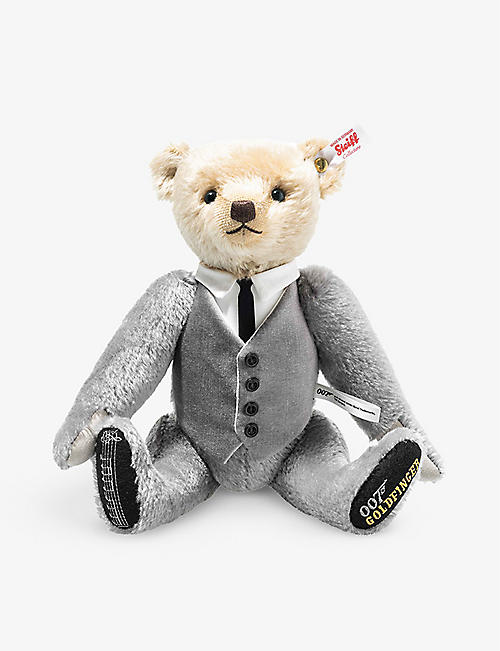 STEIFF: James Bond Goldfinger Musical mohair-wool teddy bear 30cm