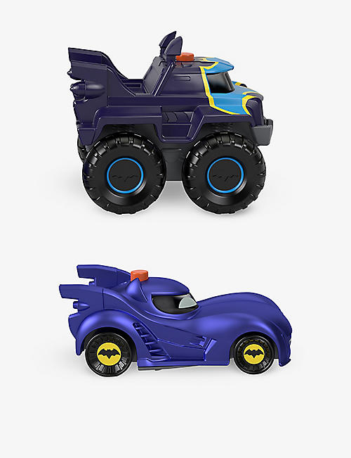 BATMAN: DC Batwheels Bam the Batmobile and Buff Light-Up Racer toy vehicles 6.6cm
