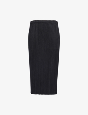 PLEATS PLEASE ISSEY Drawstring design skirt PP33-JG666 gray 3