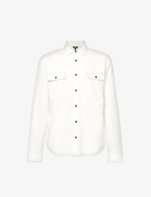 PAIGE: Martin regular-fit cotton-blend shirt