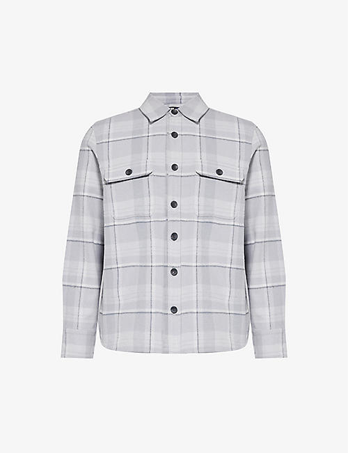 PAIGE: Wilbur plaid-pattern cotton overshirt