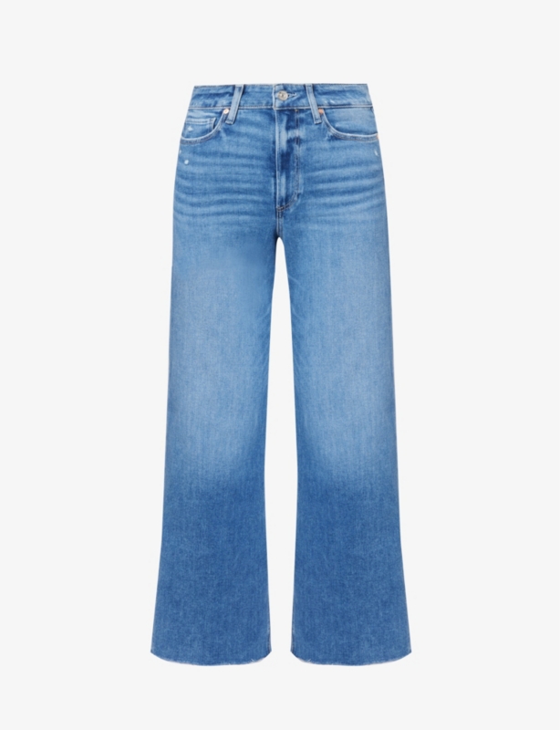 Anessa raw-hem stretch-denim jeans