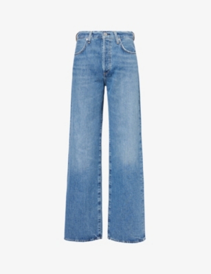 Buy Reiss Mid Blue Ameria Petite Palazzo Jeans from the Next UK online shop