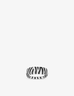 APM MONACO: Animal Disco sterling-silver and zirconia ring