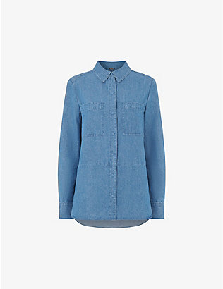 WHISTLES: Hailey relaxed-fit denim shirt