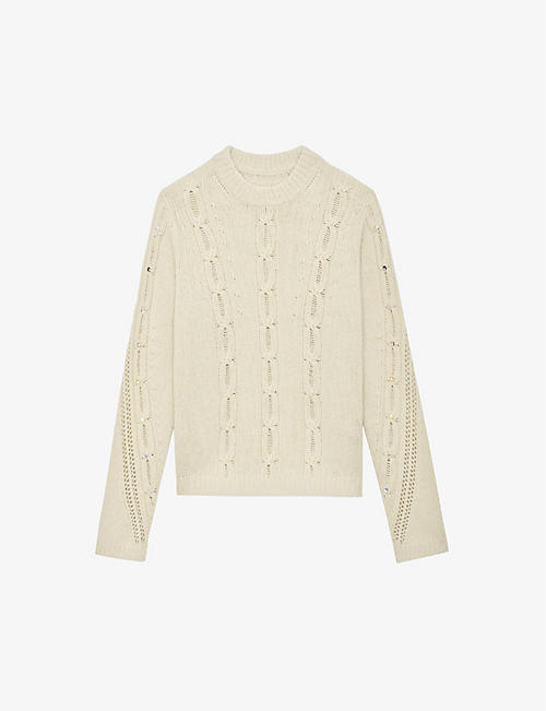 ZADIG&VOLTAIRE: Morley cable-knit wool jumper