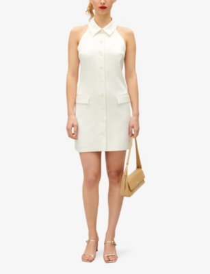 Shop Claudie Pierlot Women's Naturels Ritalie Sleeveless Satin Mini Dress