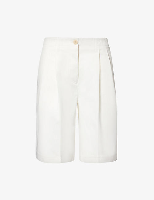 TOTEME: Mid-rise straight-leg organic-cotton shorts