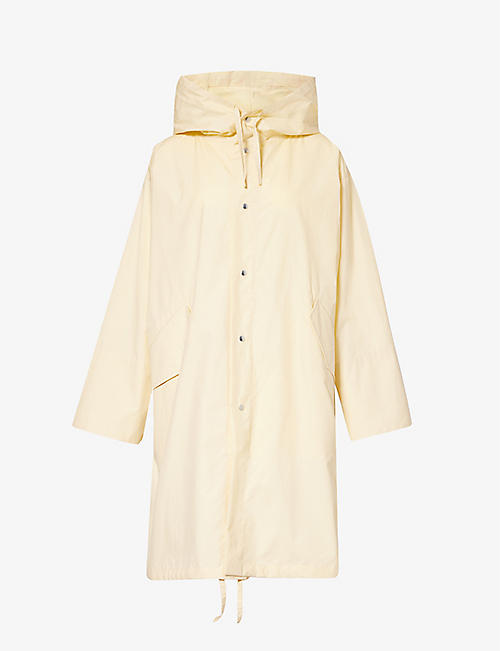 JIL SANDER: Brand-print hooded cotton parka jacket