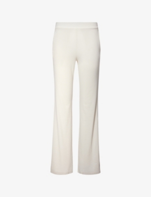 Skin Womens Ivory Natasia Relaxed-fit Mid-rise Stretch-woven Trousers In Ivory